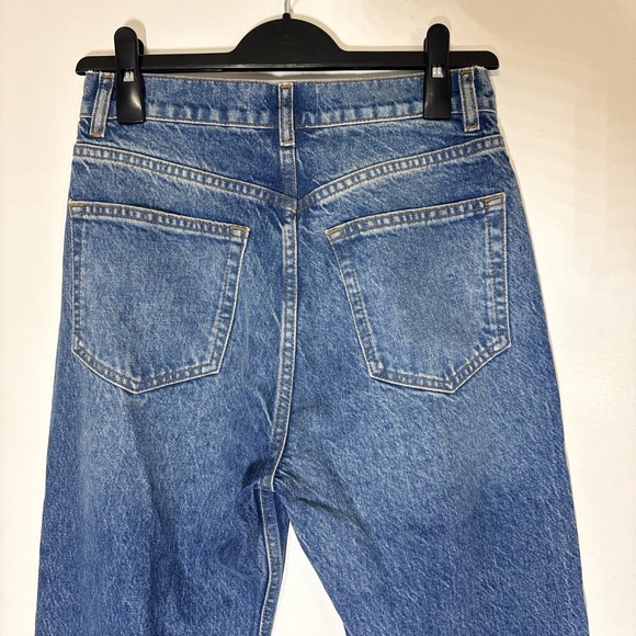Reformation Cynthia High Rise Straight Jeans in Shasta Wash Button Fly Size 26 - Picture 8 of 14